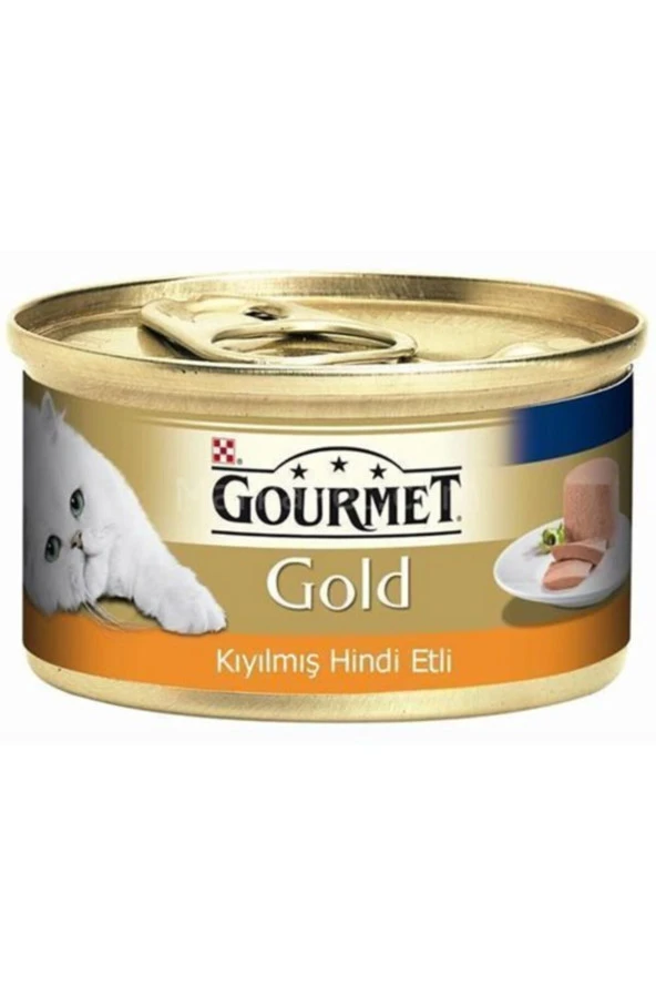 Purina Gourmet Gold Kıyılmış Hindi Etli Kedi Konserve Mama 85 Gr ürün görseli 1