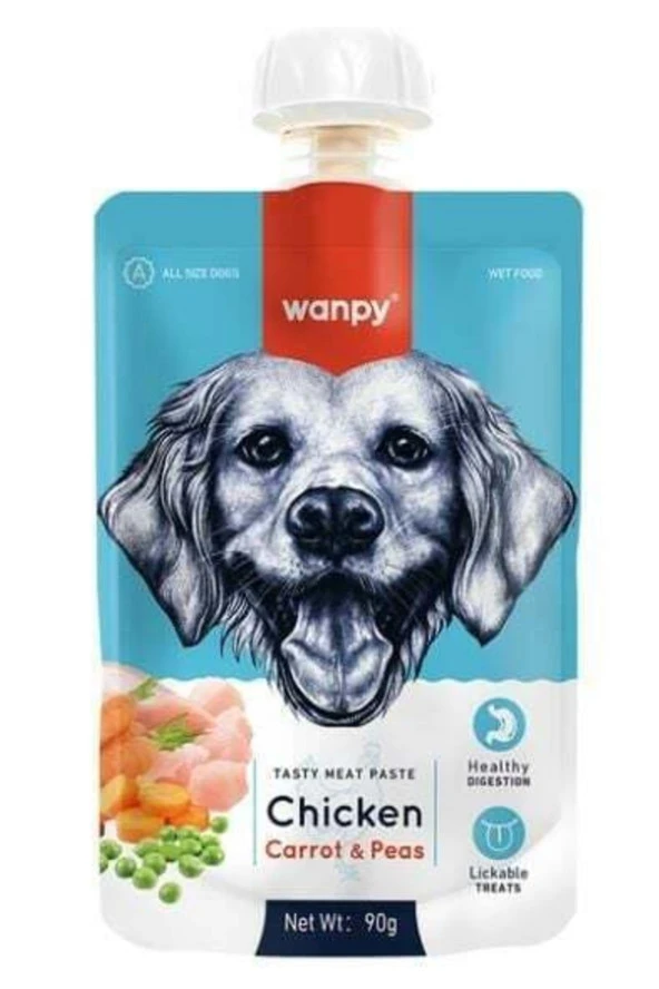 Wanpy Taze Tavuklu Ve Havuçlu Köpek Et Ezmesi 90 Gr ürün görseli 1
