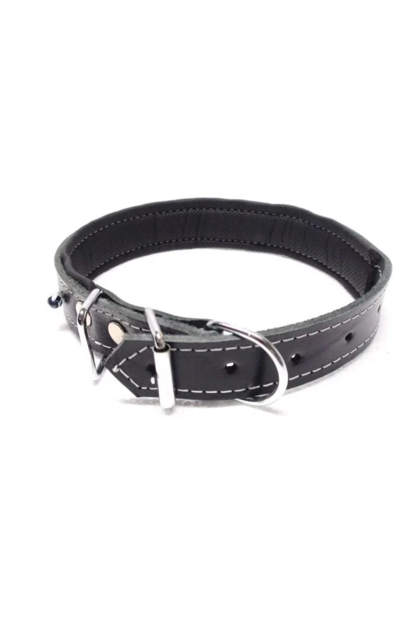 VOLMİN PETSHOP Köpek Deri Boyun Tasması 3.5 x 55 cm ürün görseli 1