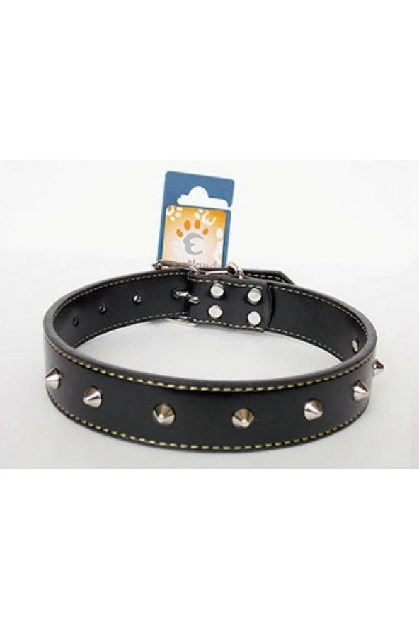 Metal Aksesuarlı Deri Köpek Boyun Tasması, 55 Cm ürün görseli 1