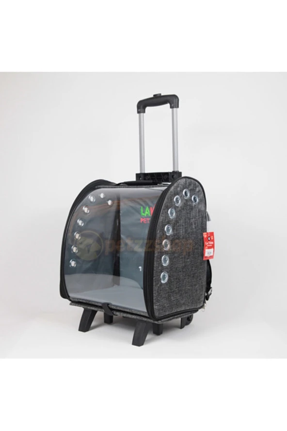 Kale Valiz Pet Taşıma Çantası Gri 38x26x42h Cm ürün görseli 1
