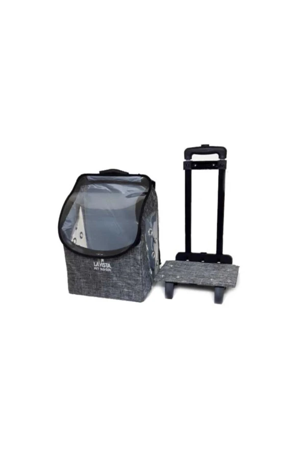 Valiz Pet Taşıma Çantası Gri 32x26x42h Cm ürün görseli 1