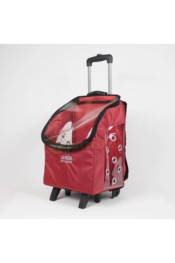 Valiz Pet Taşıma Çantası Kırmızı 32x26x42h Cm ürün görseli 1