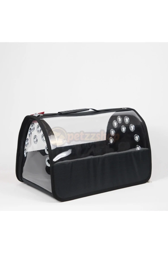 Şeffaf Flybag Pet Taşıma Çantası Siyah 26x43x27h Cm ürün görseli 1