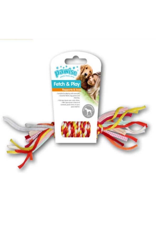 Köpekler İçin Renkli İp Kemik 28 cm ürün görseli 1