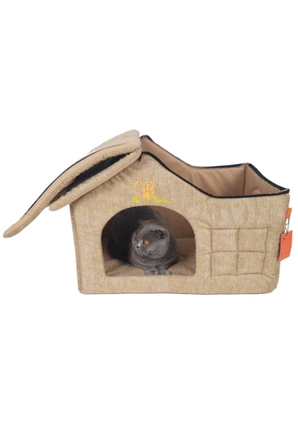 Bej İç Mekan Köpek Kulübesi - Resim 2