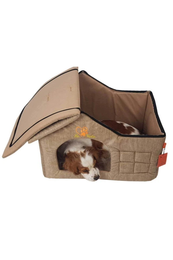 Bej İç Mekan Köpek Kulübesi - Resim 3