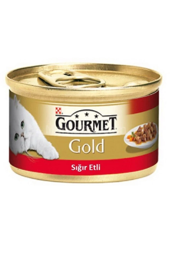 Gourmet Gold Sığır Etli Soslu Kedi Konserve Mama 85gr ürün görseli 1