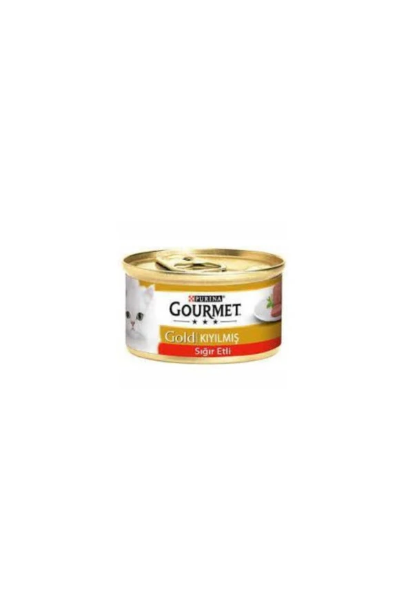 Purina Gourmet Gold Kıyılmış Sığır Etli Konserve Yaş Kedi Maması 85 gr 24 Adet ürün görseli 1