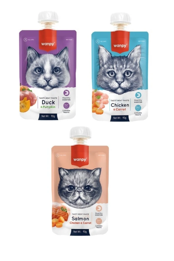 Kedi Et Ezmesi 3 Çeşit Karma 90 Gr. X 3 Adet ürün görseli 1