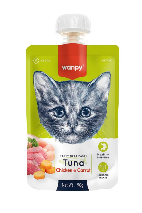 Gardenmix Snacky Stick Kuzu Etli Somonlu Dana Etli Ciğerli Wanpy Kedi Ezmesi 7'li Set ürün görseli 1