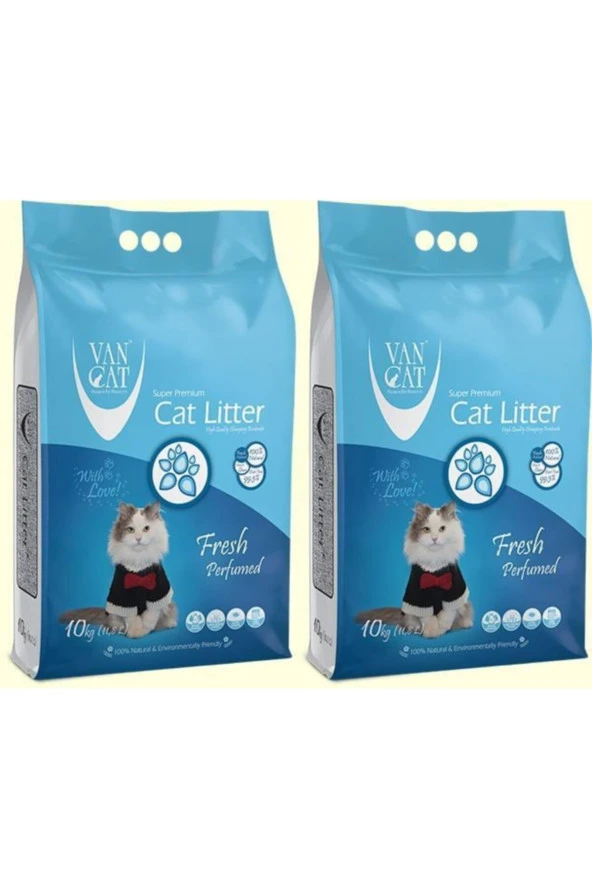 Fresh Kokulu Ince Tane Kedi Kumu 10 Kg X 2 Adet ürün görseli 1