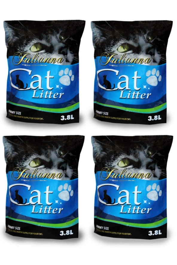 Silika Kristal Kedi Kumu 3,8 Lt X 4 Adet ürün görseli 1