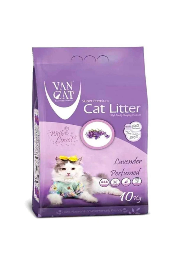 Van Cat Lavanta Kokulu Ince Kedi Kumu 10 Kg ürün görseli 1