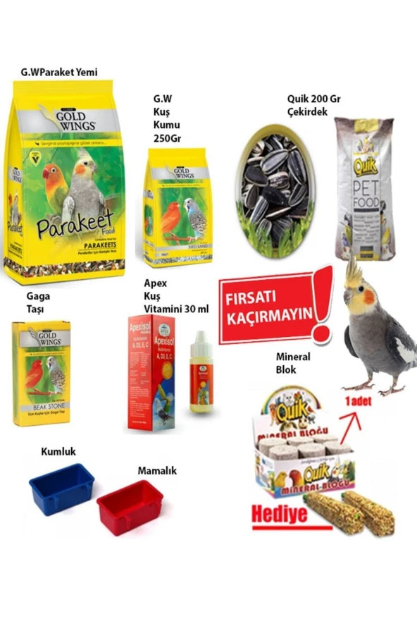 Goldwings Paraket Sultan-cennet Papağanı Besin Paketi 10 Parça ürün görseli 1