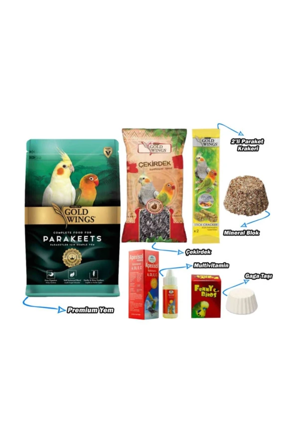 Goldwings Paraket Sultan-cennet Papağanı Besin Paketi ürün görseli 1
