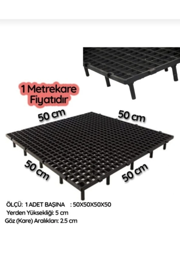 Güvercin Kümes Taban Izgarası (1 M2 4 Adet Fiyatıdır) Tavuk Taban Izgara,yer Izgara 50x50 ürün görseli 1