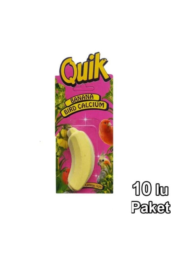 Quik Kuş Kalsiyumu Muz 10lu ürün görseli 1