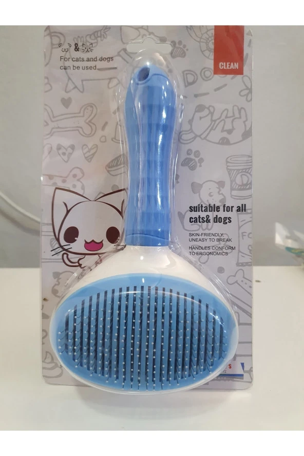 Papatya Basmalı Tarak - 20cm - Mavi ürün görseli 1