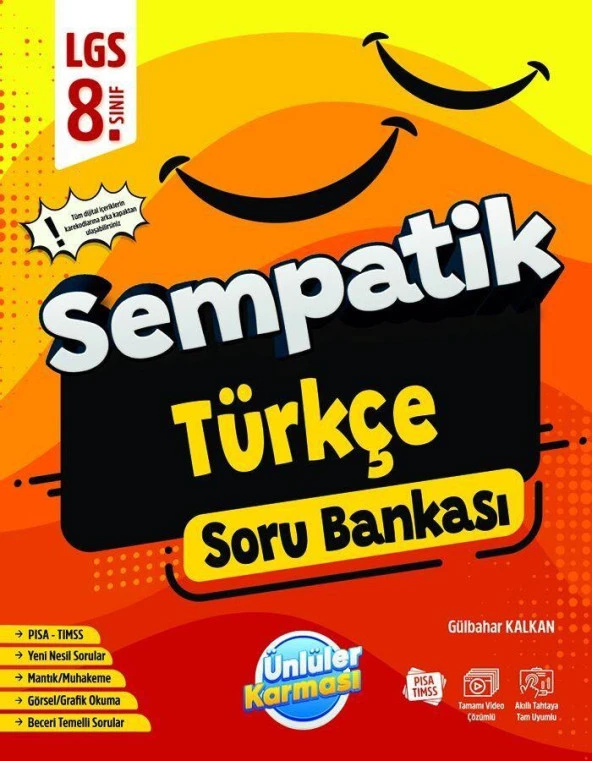 8. Sınıf Sempatik Türkçe Soru Bankası Ünlüler Karması ürün görseli 1