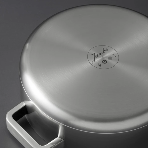 Jumbo Monaco 8 Parça Çelik Tencere Seti - Resim 6