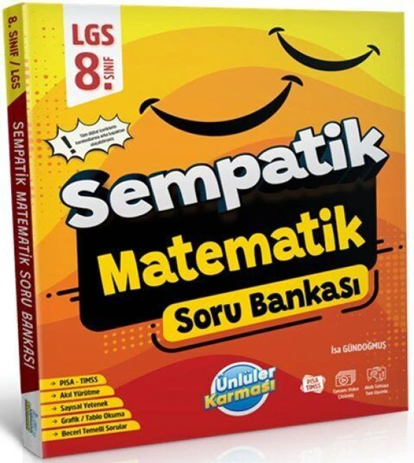 8. Sınıf LGS Matematik Sempatik Soru Bankası Ünlüler Karması ürün görseli 1