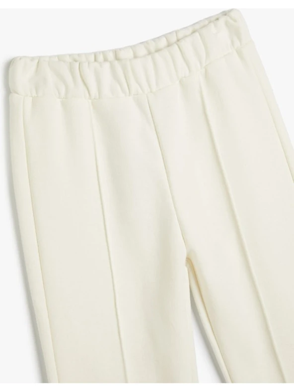 Koton Basic Jogger Eşofman Altı Nervürlü Beli Lastikli - Resim 3