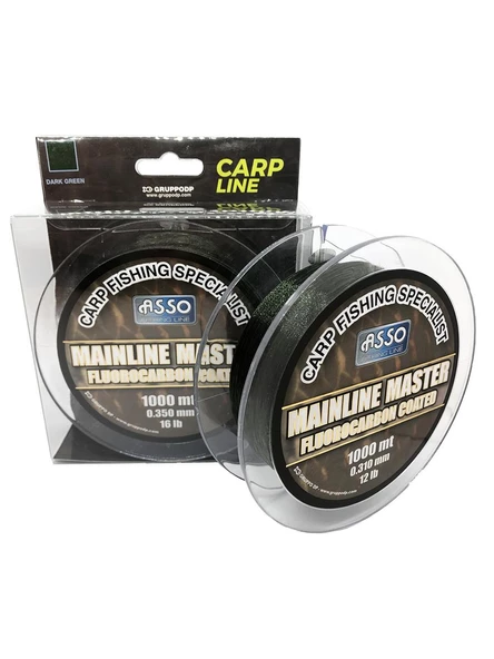 Asso Mainline Master Carp FC COATED 1.000m Carp Line Dark Green Misina ürün görseli 1