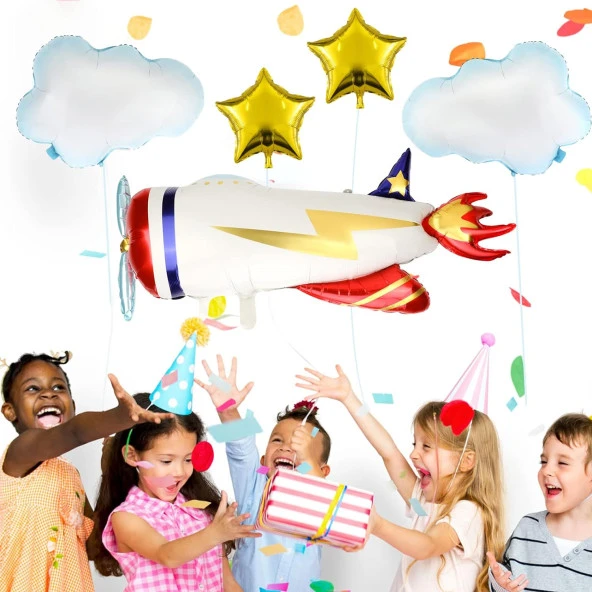 Model Uçak Folyo Balon 107x54cm - Resim 3