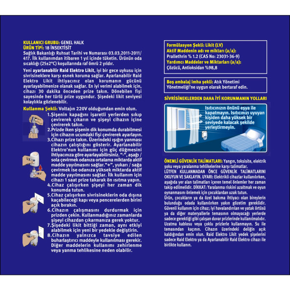 Raid Ayarlanabilir Elektrolikit 30 Gece 21 ml - Resim 2