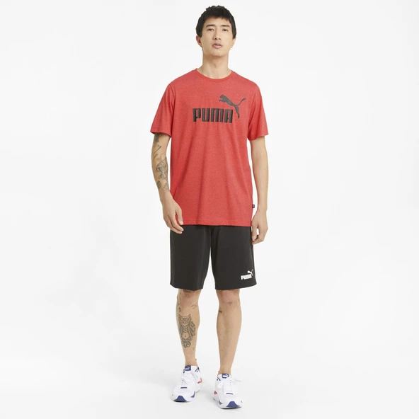 Puma 58673611 Ess Heather Tee Erkek Tişört - Resim 3