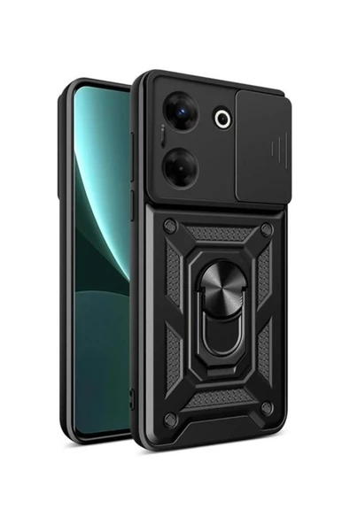 Gpack Tecno Camon 20 Kılıf Tank Aramid Sürgülü Vega YüzüklüNano ürün görseli 1