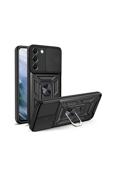 Gpack Samsung Galaxy S23 FE Kılıf Tank Aramid Sürgülü Vega YüzüklüNano ürün görseli 1