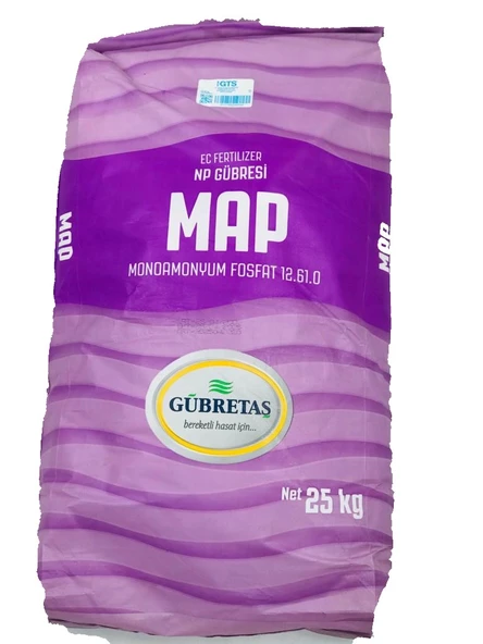 GÜBRETAŞ MAP MONO AMONYUM FOSFAT (25 KG) ORJİNAL ÜRÜN YENİ MOR PAKET ürün görseli 1