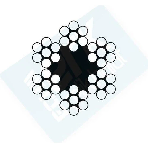 Çelik Halat 4 Mm 1 Metre 6X7 - Resim 2