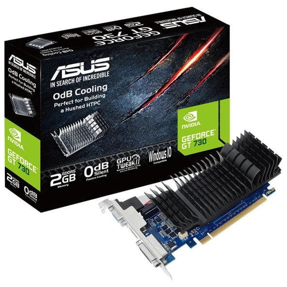 ASUS GT730  2GB GDDR5 64Bit NVIDIA Ekran Kartı ürün görseli 1