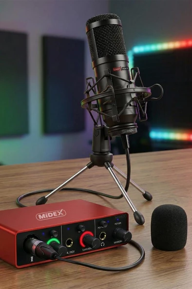 Lastvoice BM800 GLX Basic Set BM800 Mikrofon Midex GLX-500 PRO Ses Kartı ürün görseli 1