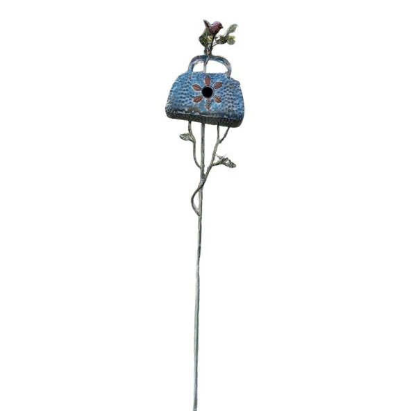 T.Concept Dekoratif Desenli Mavi Kuş Yuvası 158 cm ürün görseli 1