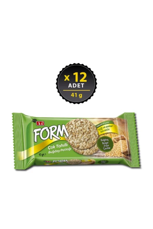 Eti Form Çok Tahıllı Buğday Patlağı 41 g x 12 Adet ürün görseli 1