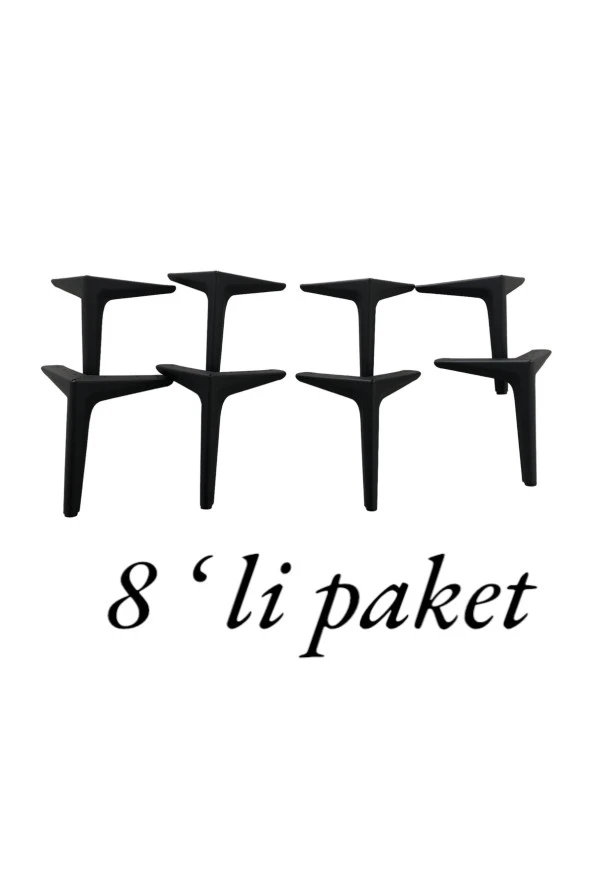 Metal Koltuk, Kanepe, Dolap, Berjer, Tv Ünitesi Ayağı 18 Cm 8li Paket ürün görseli 1
