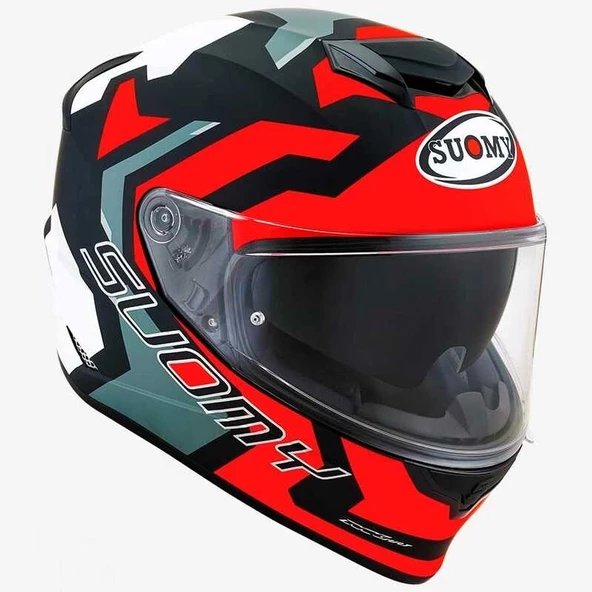 KASK SUOMY STELLAR SWIFT MAT KIRMIZI - Resim 2