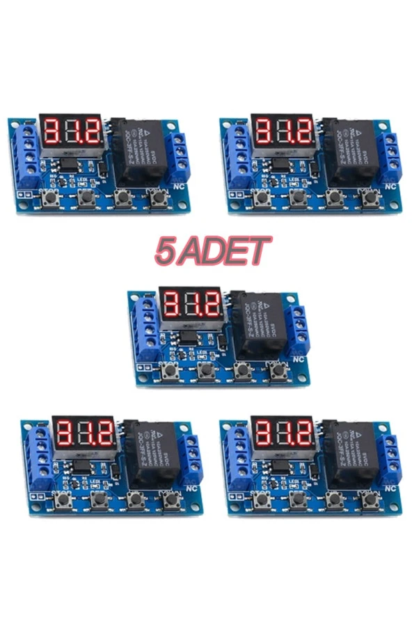 5 Adet Zamanlayıcı Modül Dijital Zaman Ayarlı Modül Röle Kuluçka Makinesi Modülü ürün görseli 1