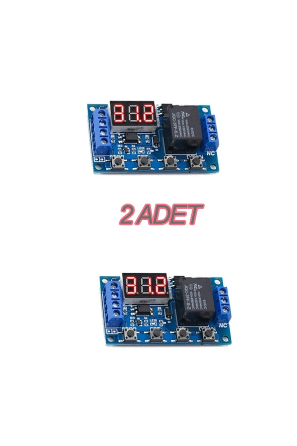 2 Adet Zamanlayıcı Modül Dijital Zaman Ayarlı Modül Röle Kuluçka Makinesi Modülü ürün görseli 1
