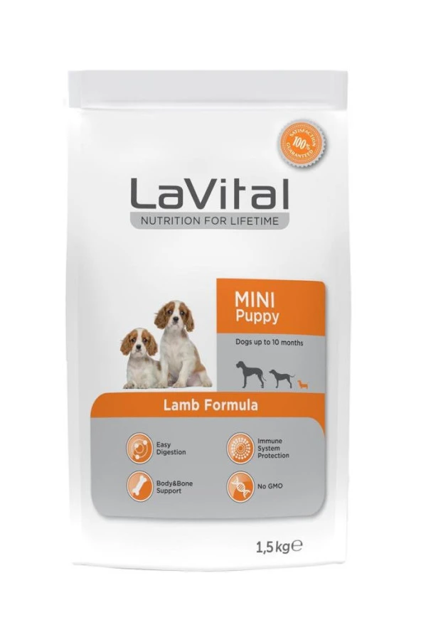 Lavital Puppy Lamb Kuzu Etli Yavru Köpek Maması 1,5 Kg ürün görseli 1