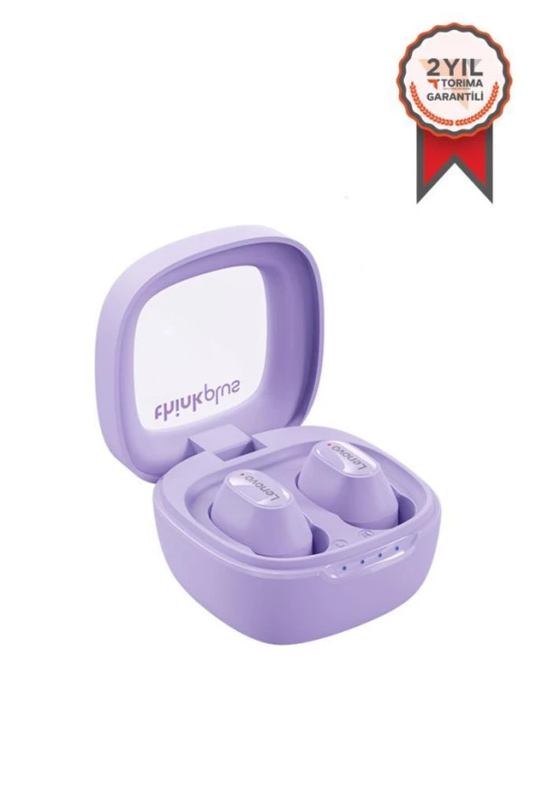 Lenovo XT62 kulaklık Bluetooth 5.3 kablosuz kulakiçi kulaklık HD çağrı Purple ürün görseli 1