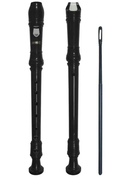 Midex FL-8BK Kaliteli Siyah Blok Flüt - Resim 2