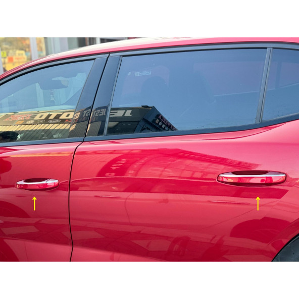 Peugeot 408 Krom Kapı Kolu 4 Kapı 5 Parça 2022+ Paslanmaz Çelik ürün görseli 1