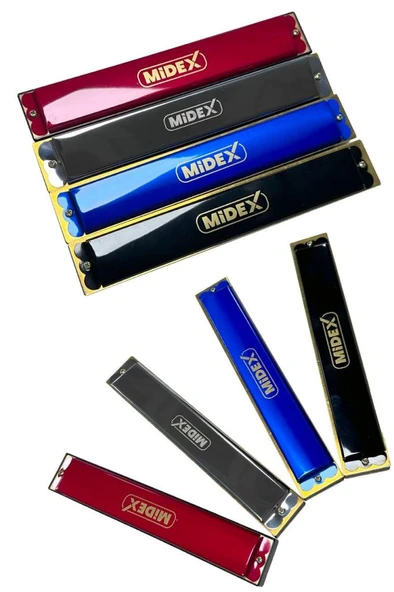 Midex HN-24SL Silver 24 Delikli Mızıka Do (c) - Resim 3