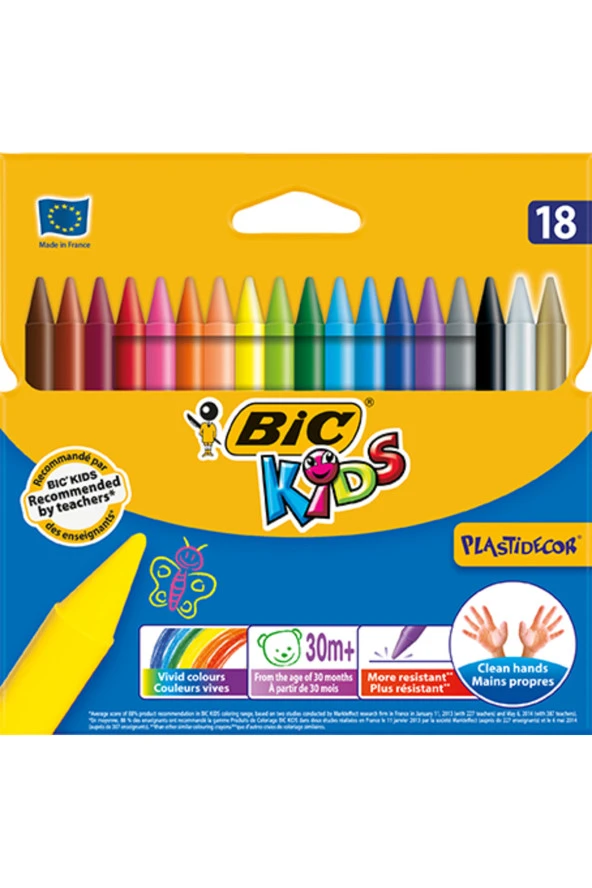 Bic 18li Silinebilir Pastel Boya Bıc 8297711 ürün görseli 1