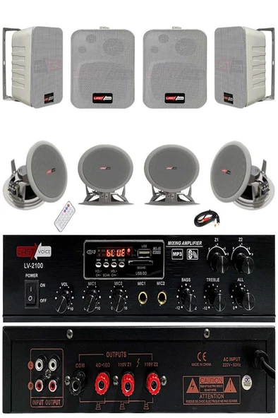 Lastvoice Double Paket-3 Anfili Duvar ve Tavan Hoparlör Seti ürün görseli 1